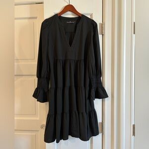 Tuckernuck Pomander Place Black Crepe Kenzo Dress Size M